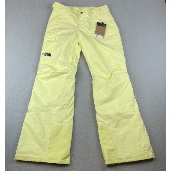 The North Face Womens Sz S Freedom Insulated Pants Sun Sprite Yellow - Picture 1 of 14